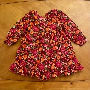Gymboree Red and Pink Floral Dress